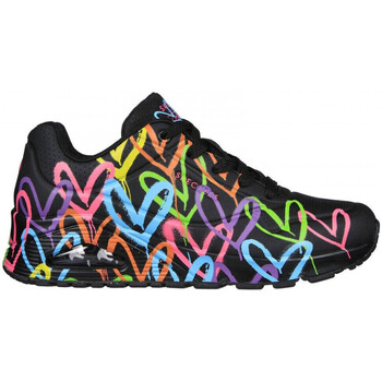 Zapatos Mujer Running / trail Skechers Uno - highlight love Negro