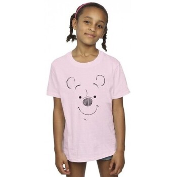 textil Niña Camisetas manga larga Disney Winnie The Pooh Winnie The Pooh Face Rojo