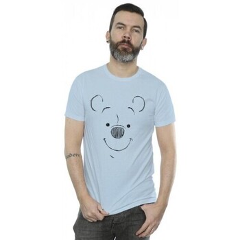 textil Hombre Camisetas manga larga Disney Winnie The Pooh Winnie The Pooh Face Azul