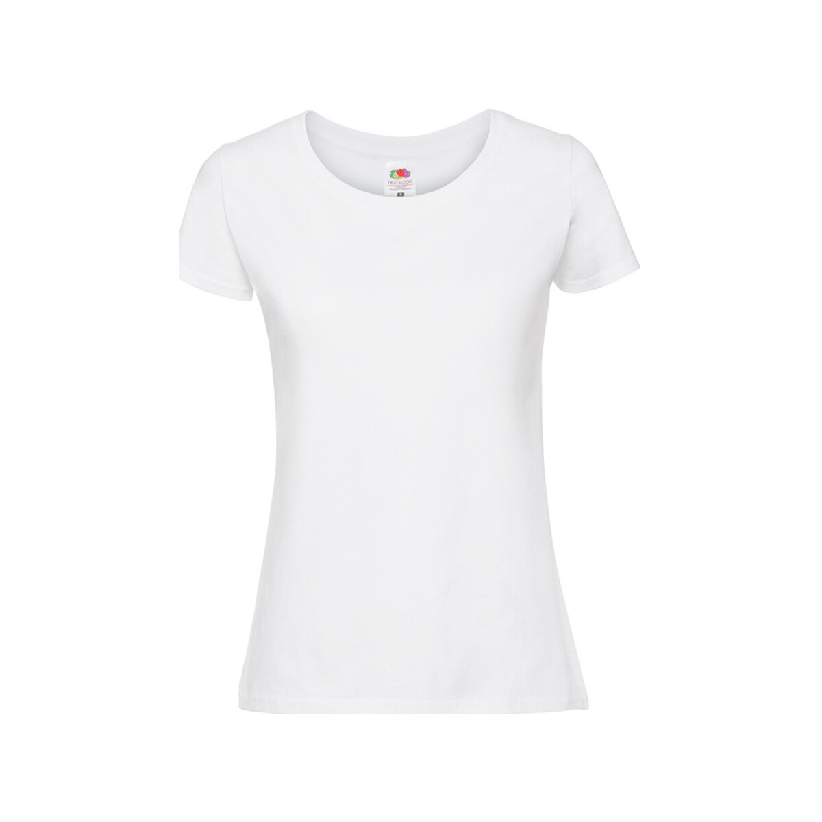textil Mujer Camisetas manga larga Fruit Of The Loom Premium Blanco