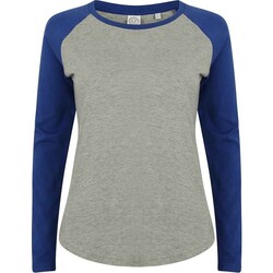textil Mujer Camisetas manga larga Sf SK271 Azul