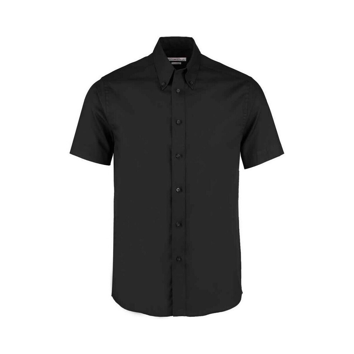 textil Hombre Camisas manga corta Kustom Kit Premium Negro