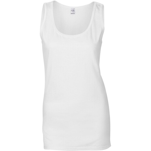 textil Mujer Camisetas sin mangas Gildan GD77 Blanco