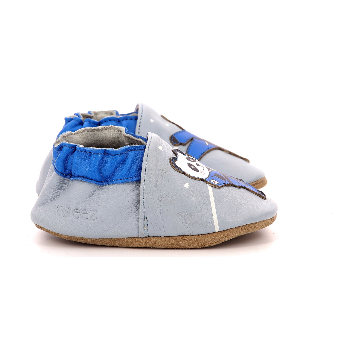 Zapatos Niño Pantuflas para bebé Robeez Karate Panda Azul