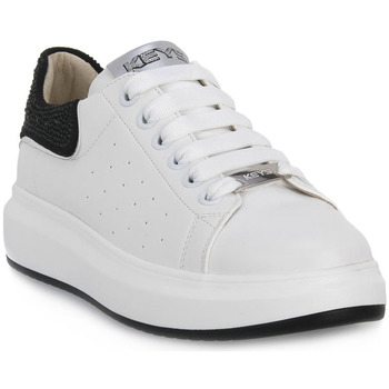 Zapatos Mujer Deportivas Moda Keys WHITE BLK Blanco