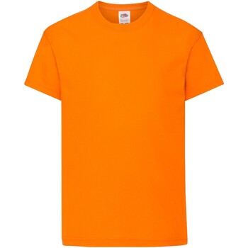 textil Niños Tops y Camisetas Fruit Of The Loom Original Naranja