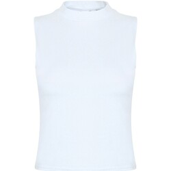 textil Mujer Camisetas sin mangas Sf SK170 Blanco