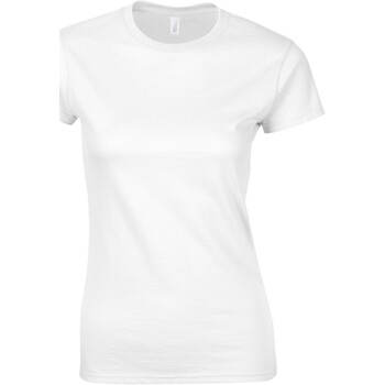 textil Mujer Camisetas manga larga Gildan GD72 Blanco