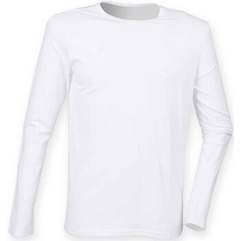textil Hombre Camisetas manga larga Skinni Fit Feel Good Blanco