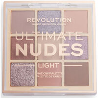 Belleza Mujer Sombra de ojos & bases Revolution Make Up Ultimate Nudes Eyeshadow Palette light 8,10 Gr 
