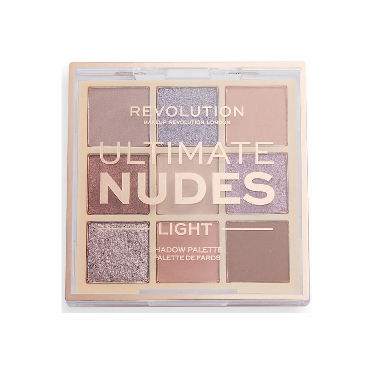 Belleza Mujer Sombra de ojos & bases Revolution Make Up Ultimate Nudes Eyeshadow Palette light 8,10 Gr 