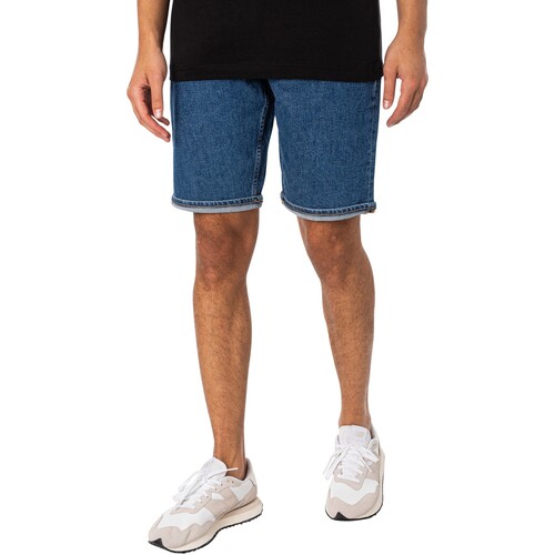textil Hombre Shorts / Bermudas Calvin Klein Jeans Pantalones Cortos De Mezclilla Regulares Azul