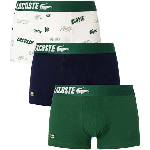 Ropa interior Hombre Calzoncillos Lacoste 3 Pack Trunks Multicolor