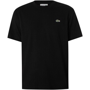 textil Hombre Camisetas manga corta Lacoste Camiseta Con Logo Clásico Negro