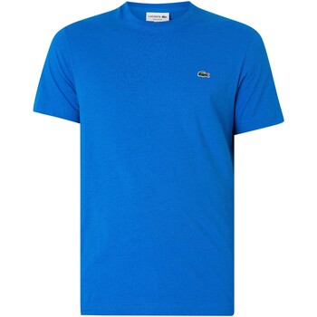 textil Hombre Camisetas manga corta Lacoste Camiseta Con Logo Azul