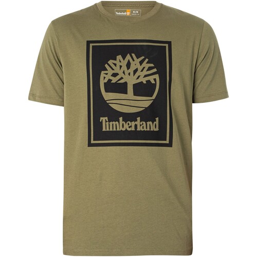 textil Hombre Camisetas manga corta Timberland Camiseta Gráfica Verde