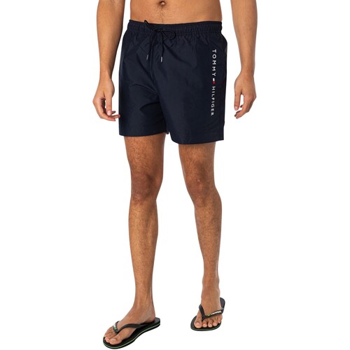 textil Hombre Bañadores Tommy Hilfiger Shorts De Baño Con Cordones Medianos Azul