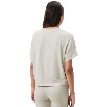 American Vintage Camiseta Ypawood Cropped Mujer Heather Grey Beige