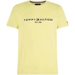 textil Hombre Camisetas manga corta Tommy Hilfiger TOMMY LOGO TEE Amarillo