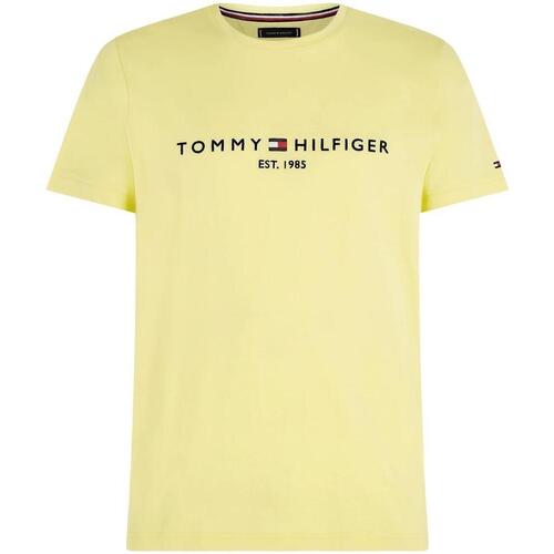 textil Camisetas manga corta Tommy Hilfiger TOMMY LOGO TEE Amarillo