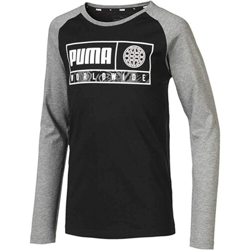 textil Niño Camisetas manga larga Puma 580232 Negro