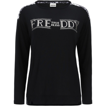 textil Mujer Camisetas manga larga Freddy F9WALT4 Negro