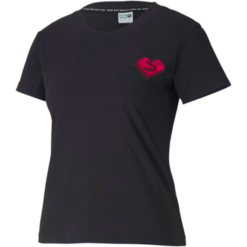textil Mujer Camisetas manga corta Puma 597068 Negro