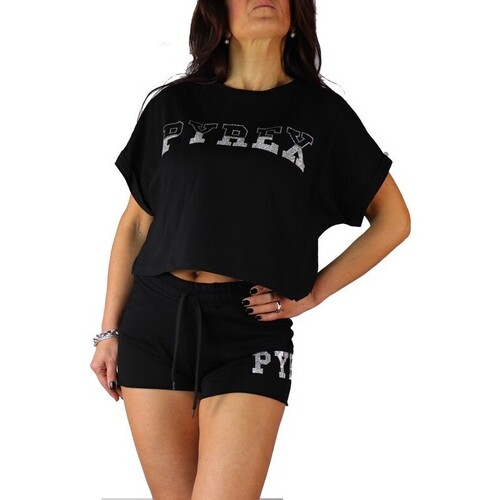 textil Mujer Camisetas manga corta Pyrex 40854 Negro