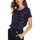 textil Mujer Camisetas manga corta Café Noir JT919 Azul