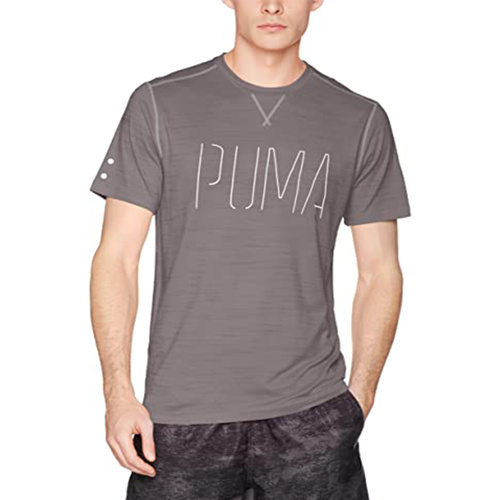 textil Hombre Camisetas manga corta Puma 514358 Gris