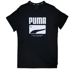 textil Hombre Camisetas manga corta Puma 853554 Negro