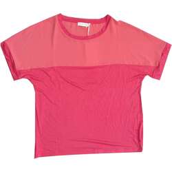 textil Mujer Camisetas manga corta Café Noir KJT059 Rojo