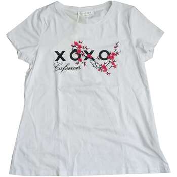 textil Mujer Camisetas manga corta Café Noir KJT037 Blanco