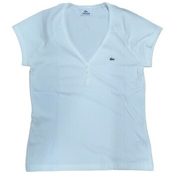 textil Mujer Camisetas manga corta Lacoste TF7900 Blanco
