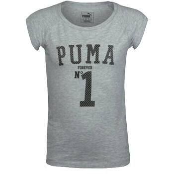 textil Niño Camisetas manga corta Puma 836639 Gris