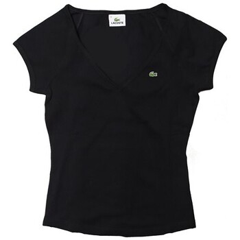 textil Mujer Camisetas manga corta Lacoste TF7794 Negro