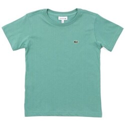 textil Niño Camisetas manga corta Lacoste TJ3821 Verde