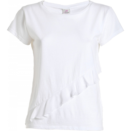 textil Mujer Camisetas manga corta Deha B74130 Blanco