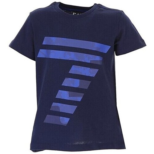 textil Niño Camisetas manga corta Emporio Armani EA7 3ZBT65-BJA2Z Azul