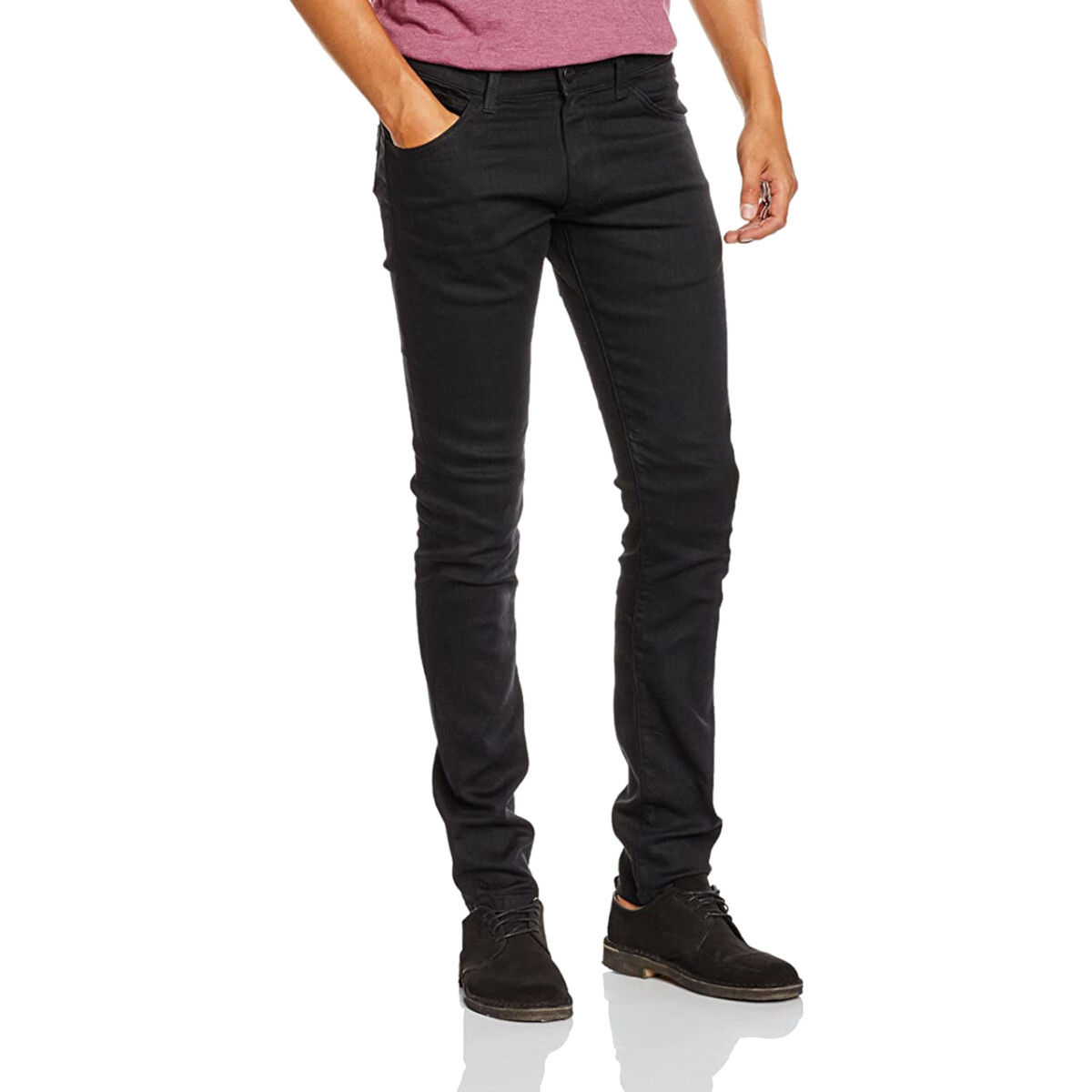 textil Hombre Pantalones con 5 bolsillos Wrangler W14-CK Negro