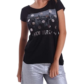textil Mujer Camisetas manga corta Converse 10004957 Negro