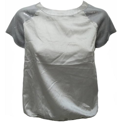 textil Mujer Camisetas manga corta Deha D33340 Plata