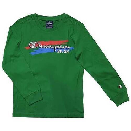 textil Niño Camisetas manga larga Champion 305443 Verde