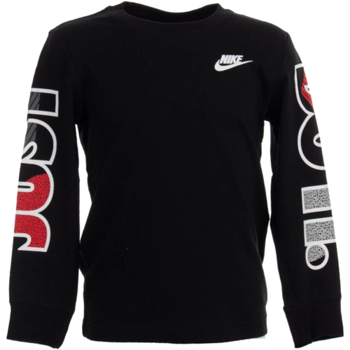 textil Niño Camisetas manga larga Nike 86G978 Negro