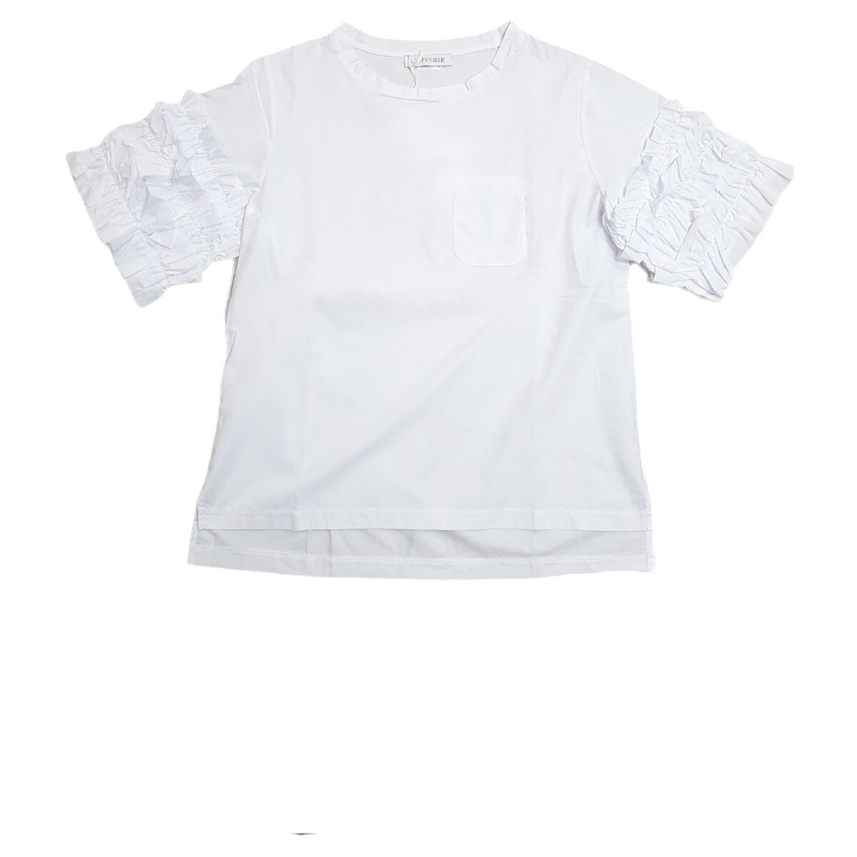 textil Mujer Camisetas manga corta Café Noir JT608 Blanco