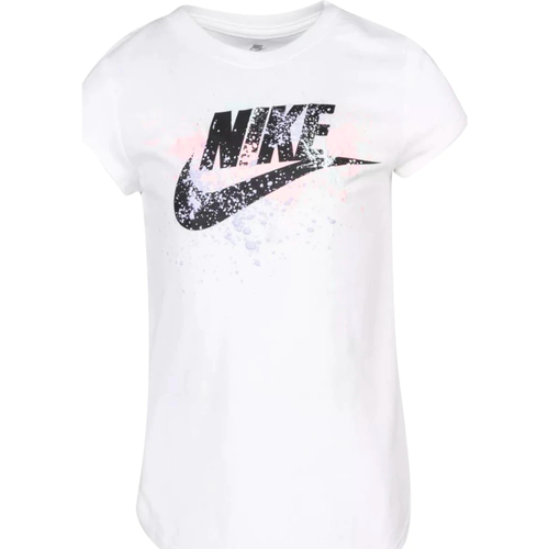 textil Niña Camisetas manga corta Nike 36H785 Blanco