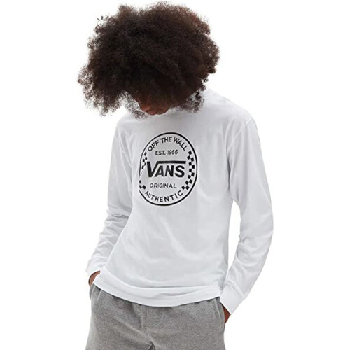 textil Hombre Camisetas manga larga Vans VN0A54DO Blanco