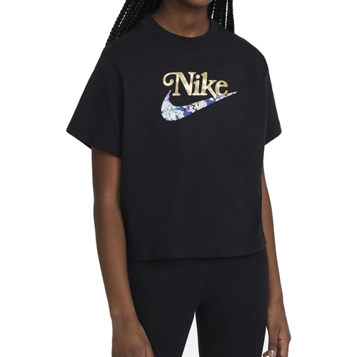 textil Niña Camisetas manga corta Nike DH5747 Negro