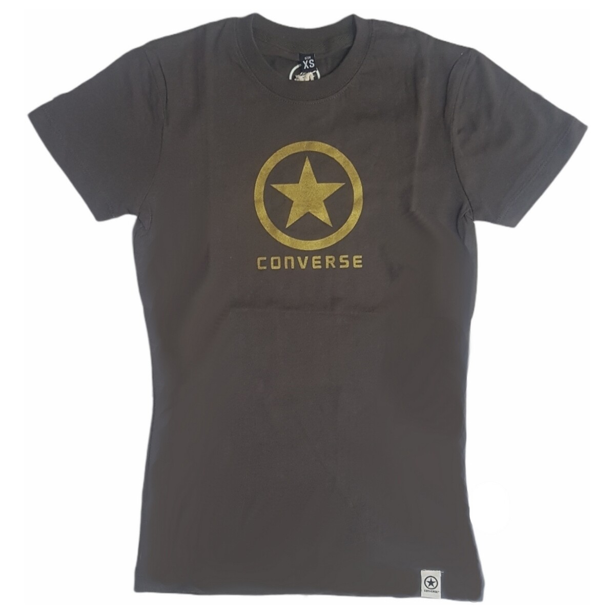 textil Mujer Camisetas manga corta Converse 7ED512F Marrón