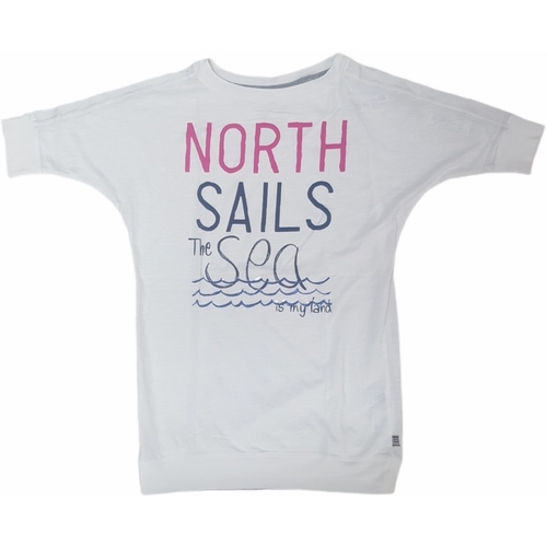 textil Mujer Camisetas manga corta North Sails 092562 Blanco